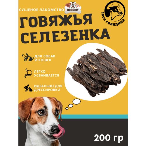 Dogsjoy Сушеная говяжья селезенка 200 гр