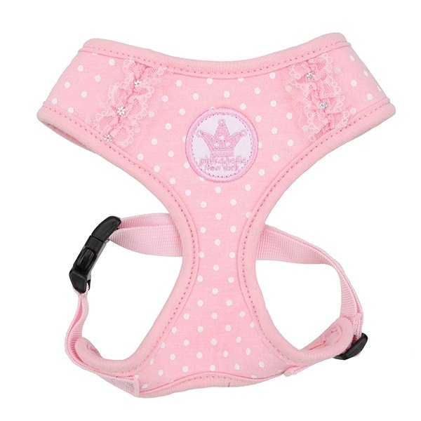 Pinkaholic Pinkaholic регулируемая шлейка в горошек с рюшами 'Принцесса', розовый (L)