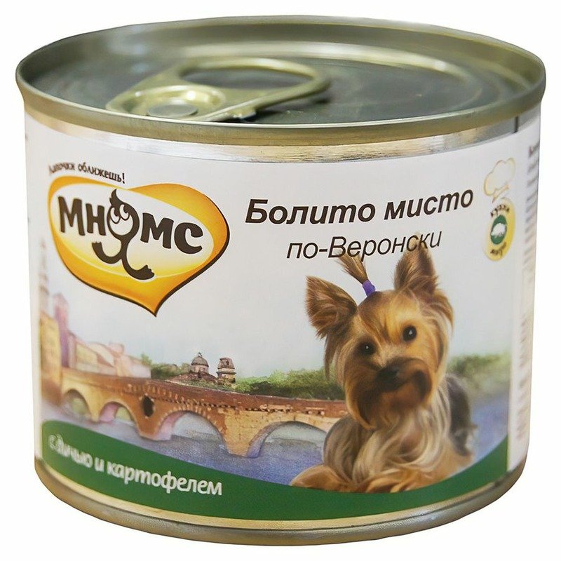 Мнямс Мнямс консервы Болито мисто по-Веронски (дичь с картофелем) для собак - 200 г х 6 шт