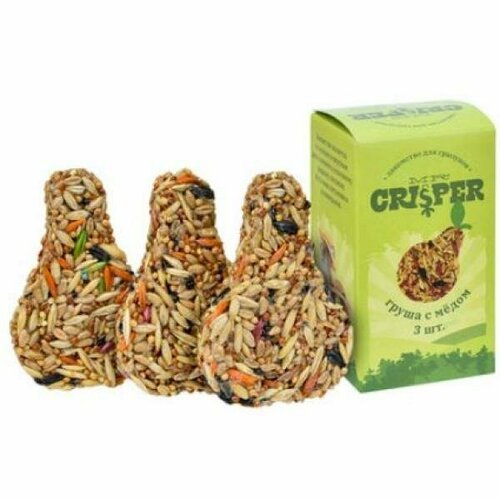 MR.Crisper Лакомство для грызунов 'Груша' с мёдом, 3 шт, 100г 0.1 кг