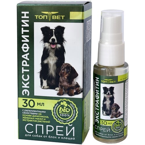 ТОП-ВЕТ / экстрафитин спрей для собак от блох и клещей, 30 мл